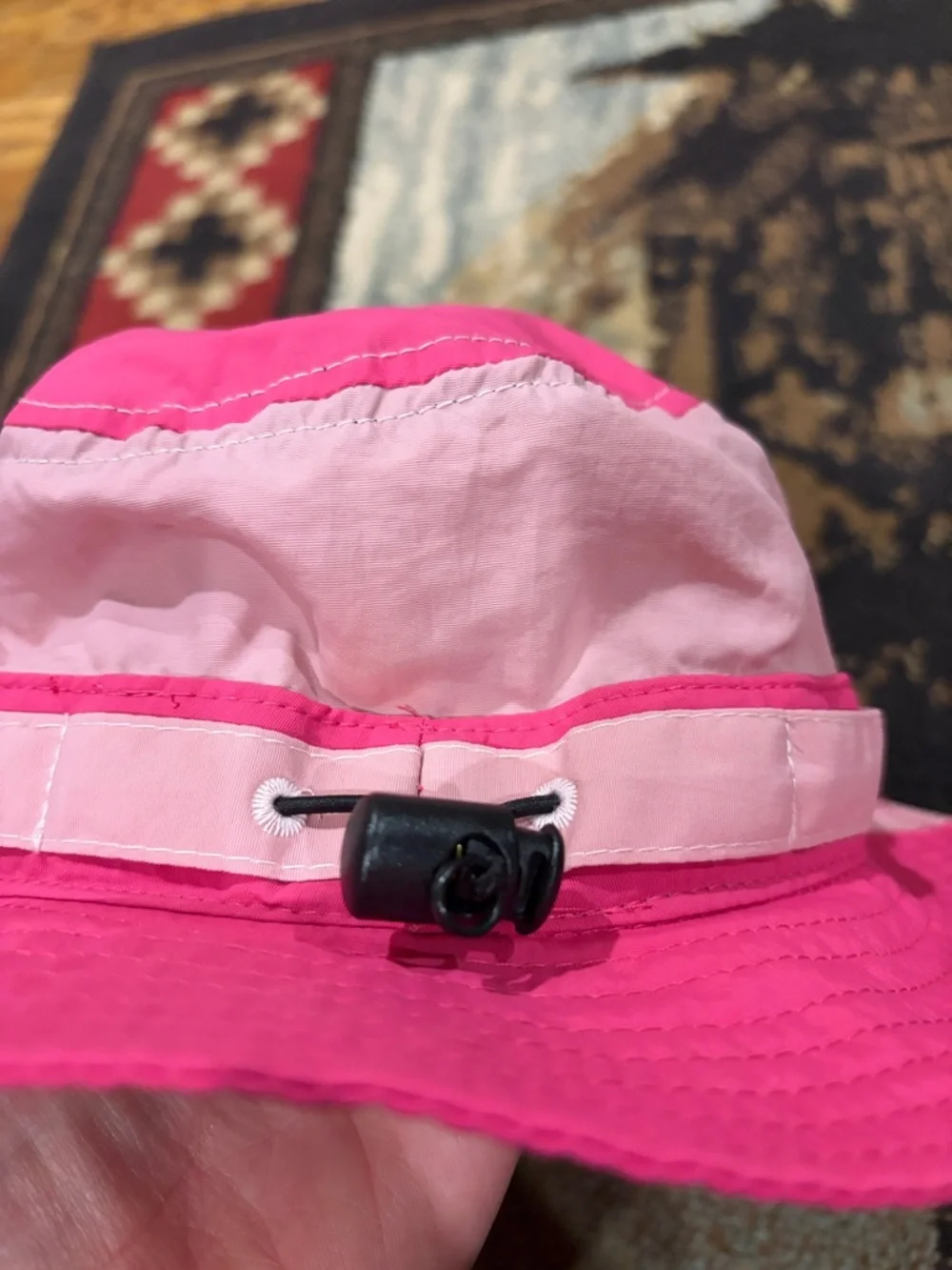 Little girls Panama Jack pink boonie hat